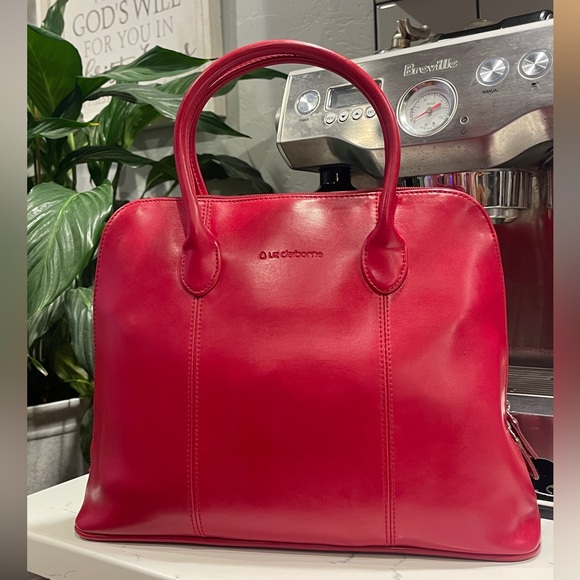 Liz Claiborne Handbags - Liz Claiborne Top Handle Red Tote Bag